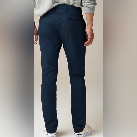 Mens J Crew 484 Slim-fit tech pant Navy blue Size 31 - Picture 3 of 11